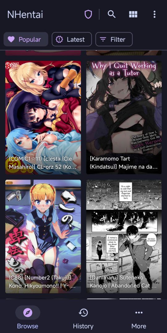 Browse listing