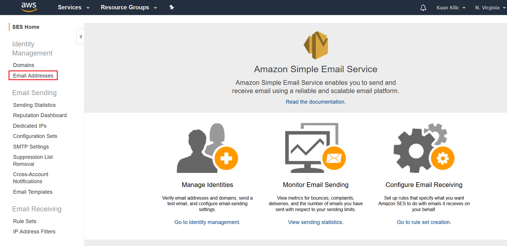 AWS SES Landing Page