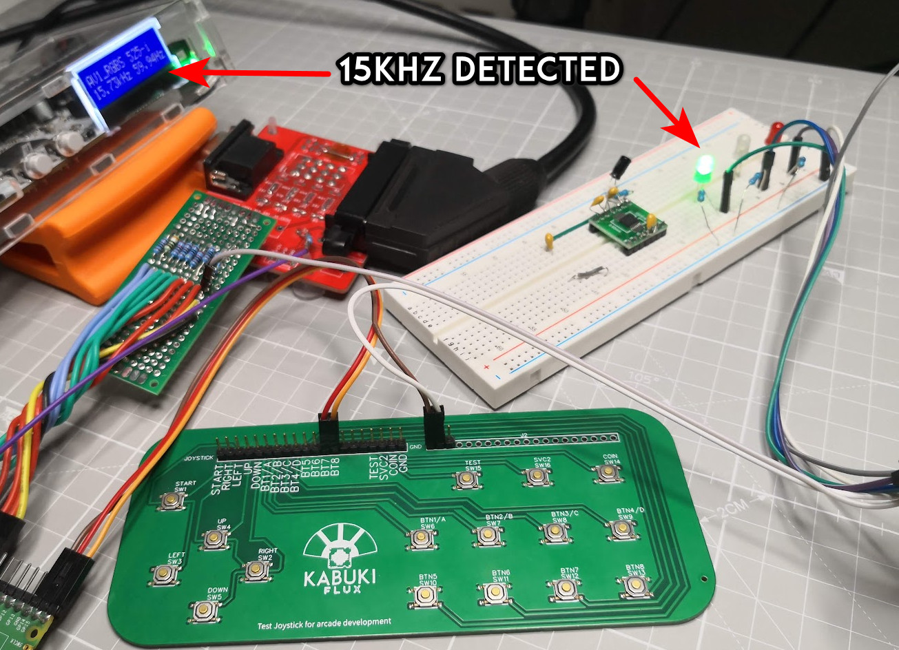 Test bench 15kHz detected