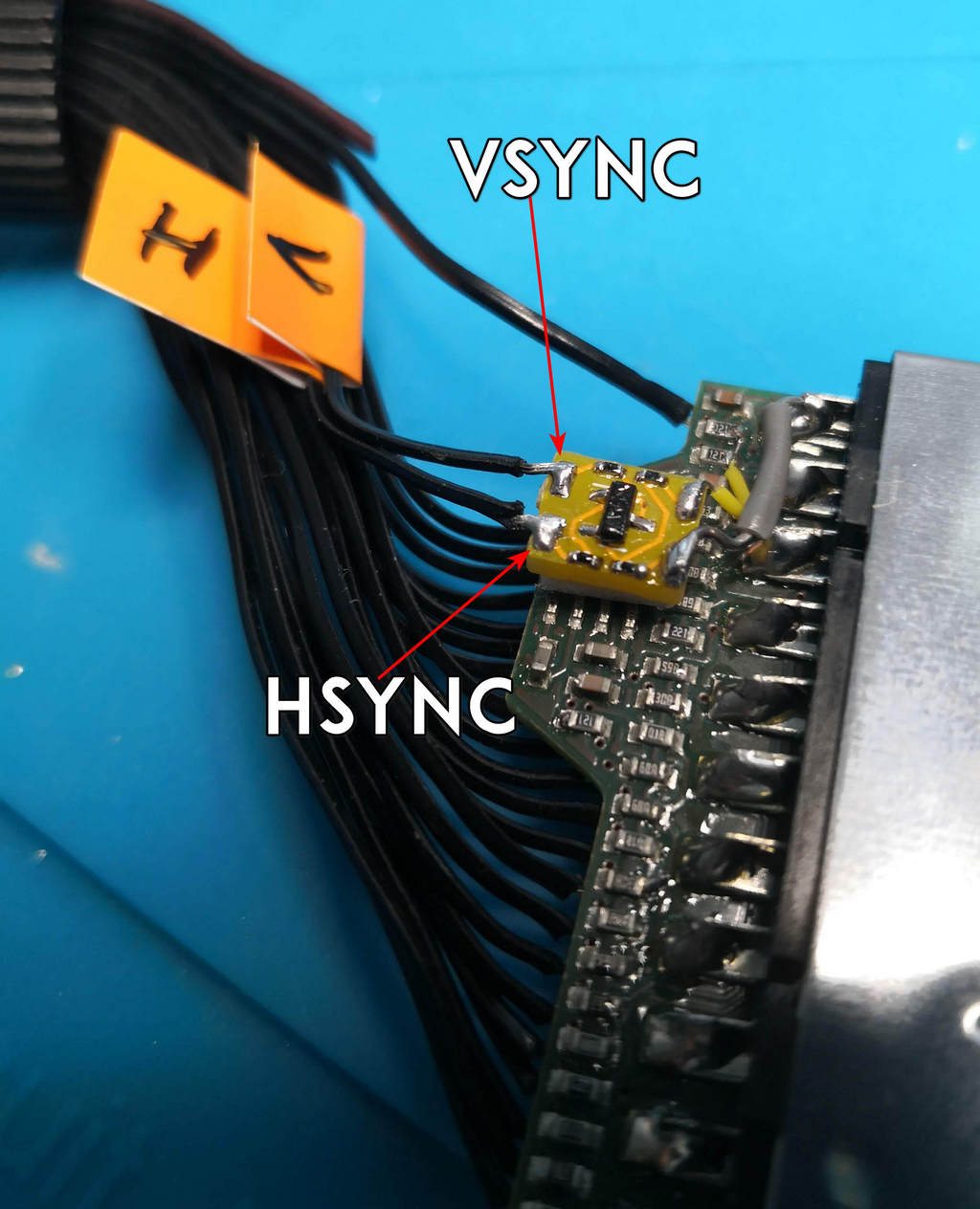 v2 solder sync wires