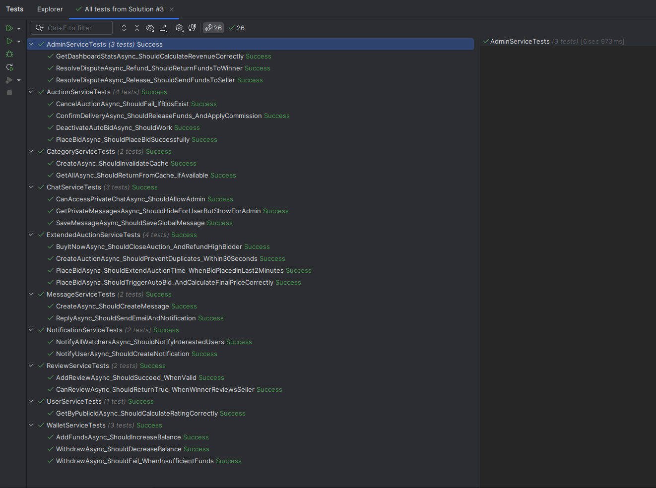 Tests Execution
