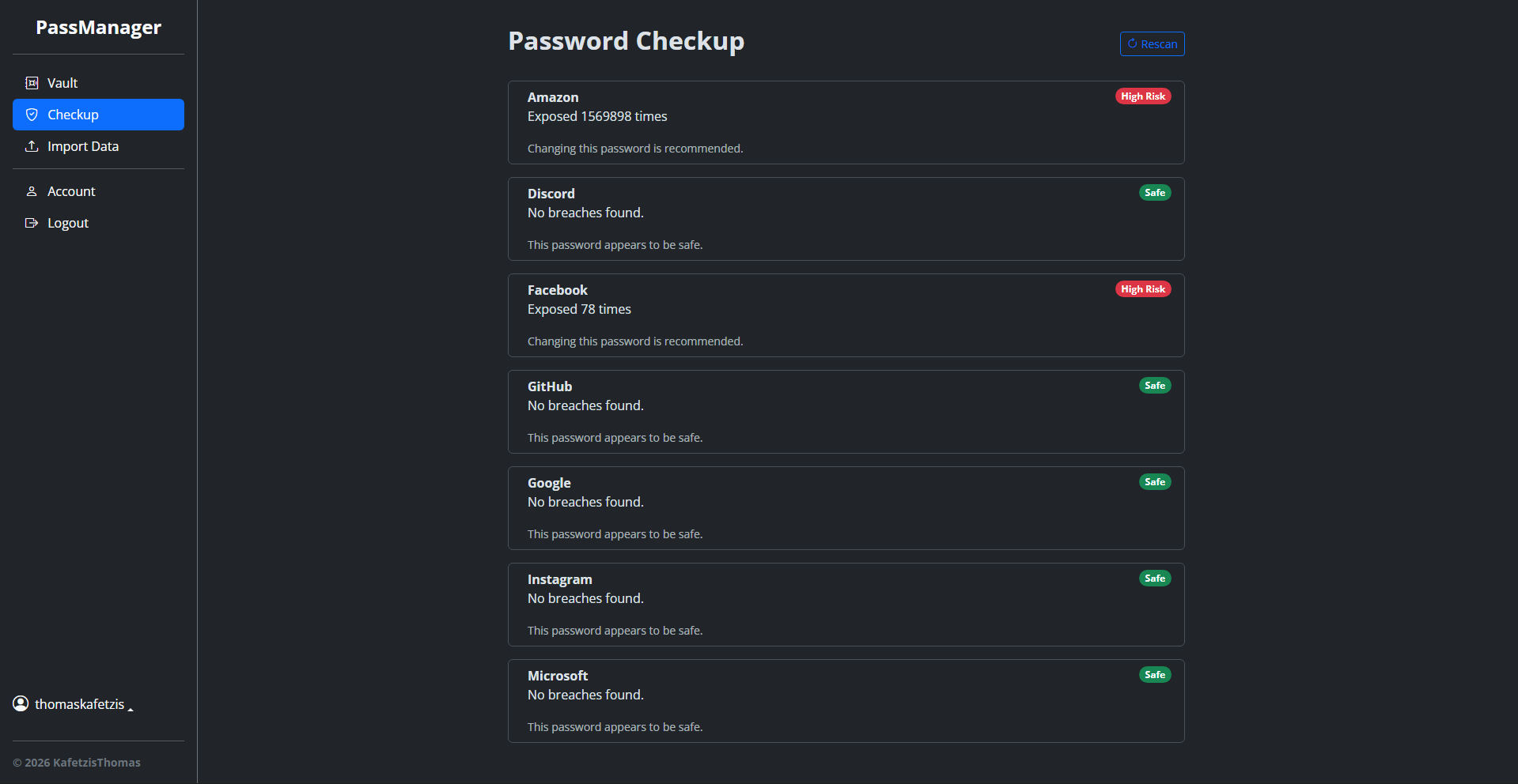 Password Checkup
