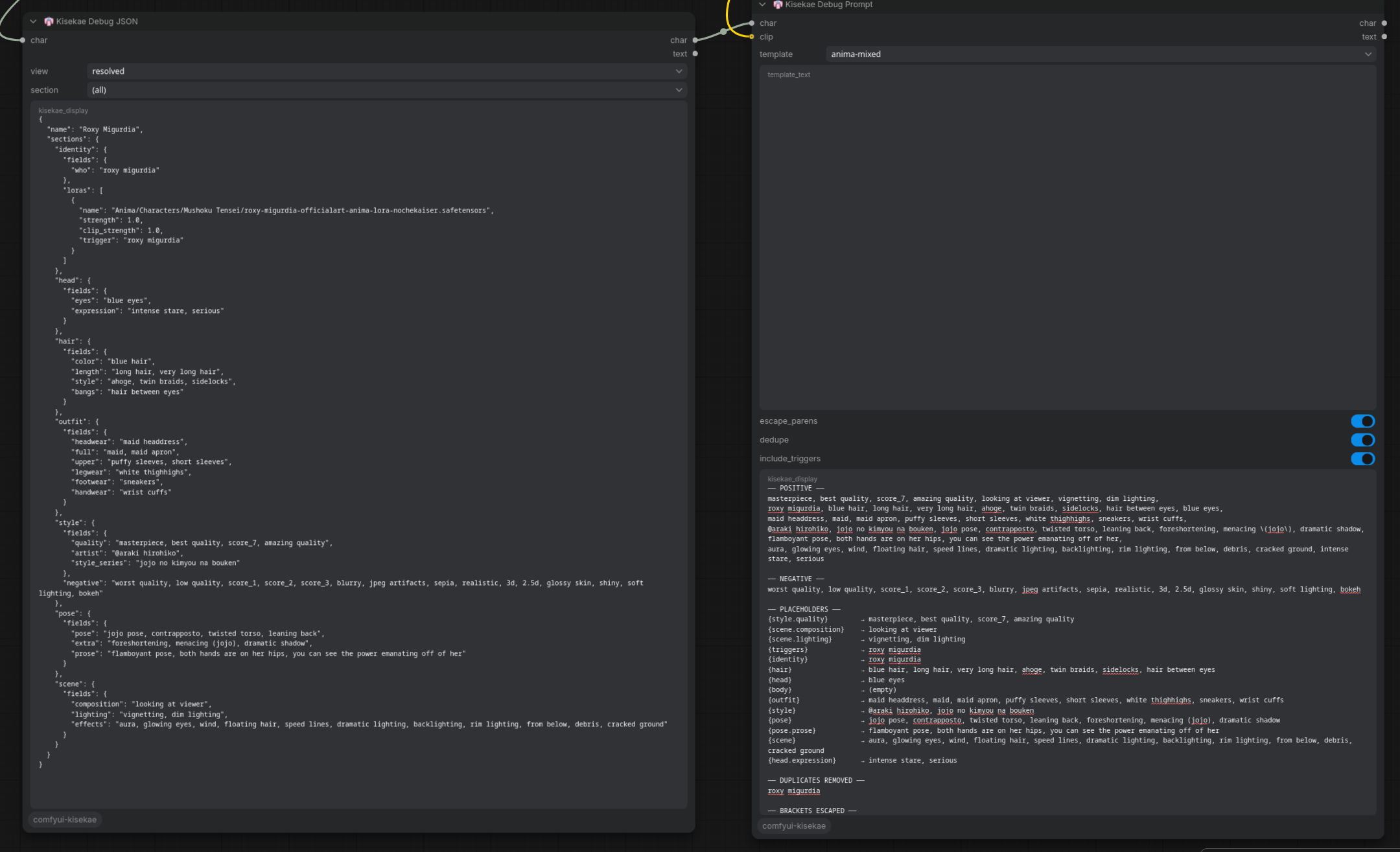 Debug Prompt report