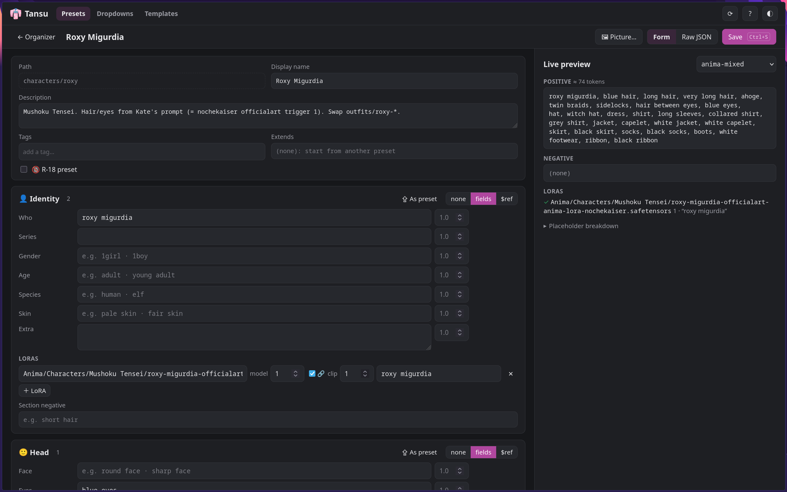Tansu editor