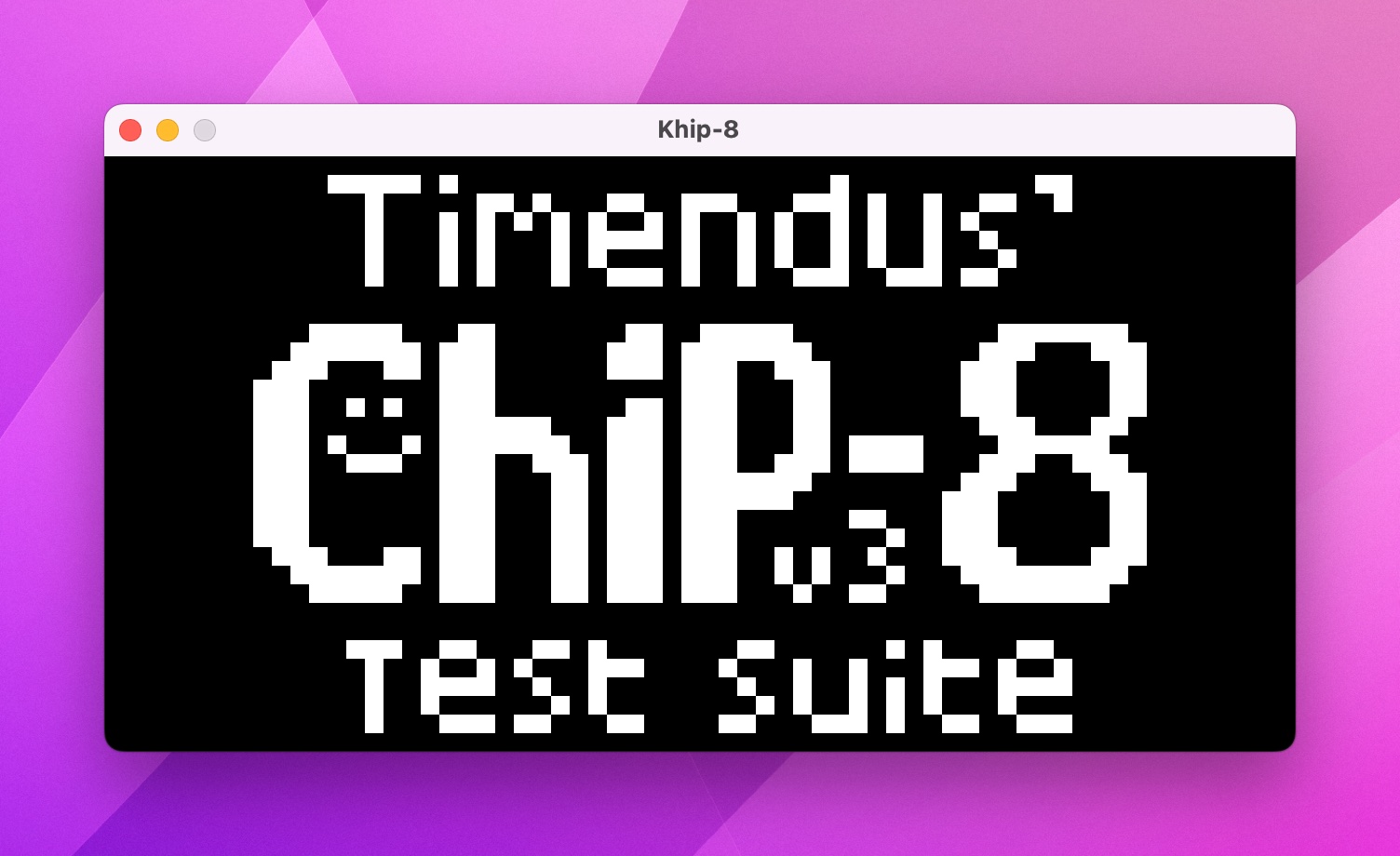 Chip-8 Test ROM