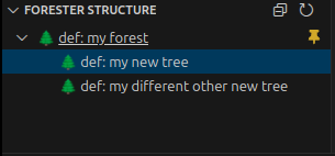 forest structure view