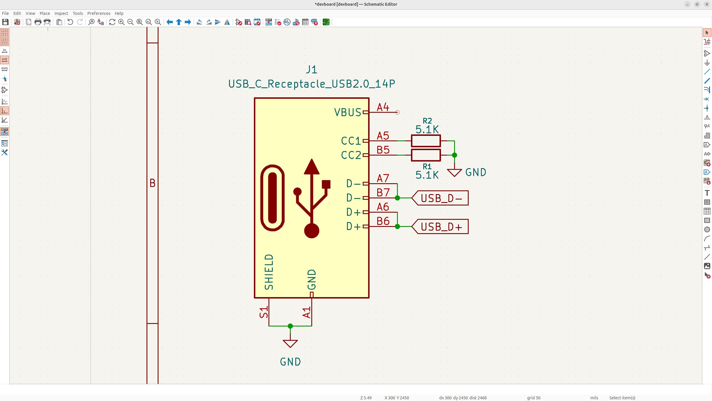 CC pulldown resistors