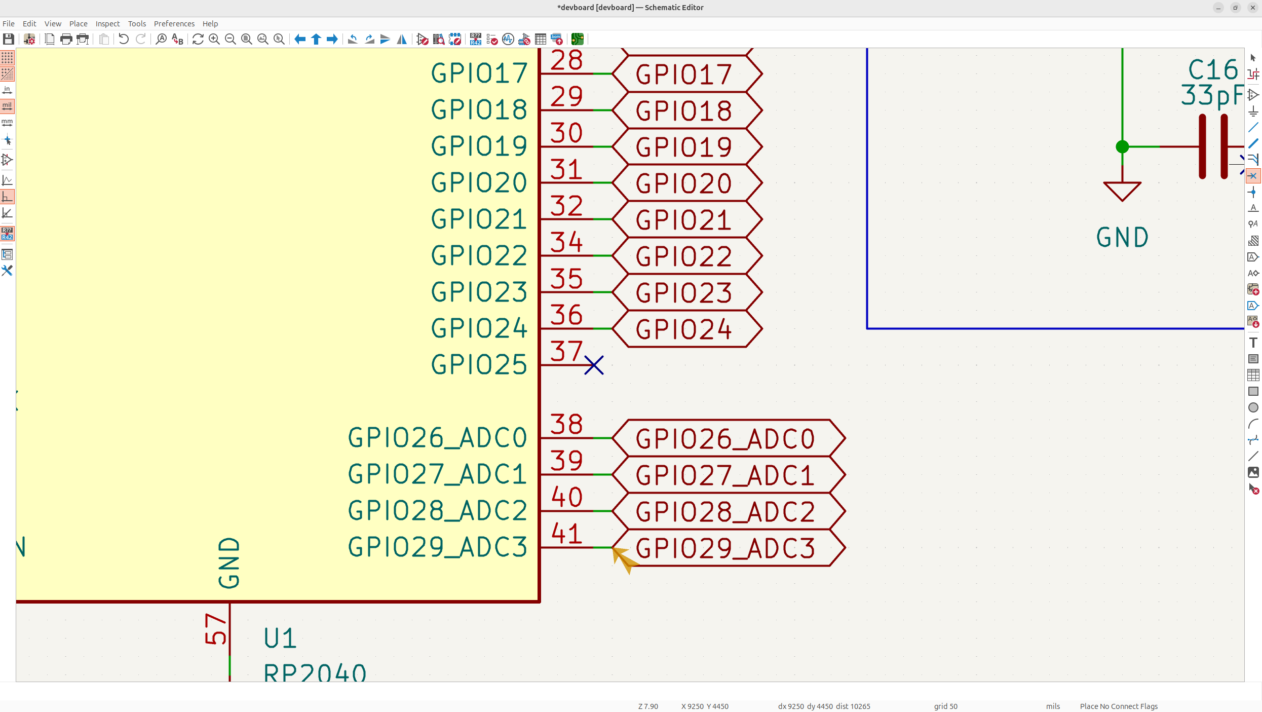 No-connect on GPIO25