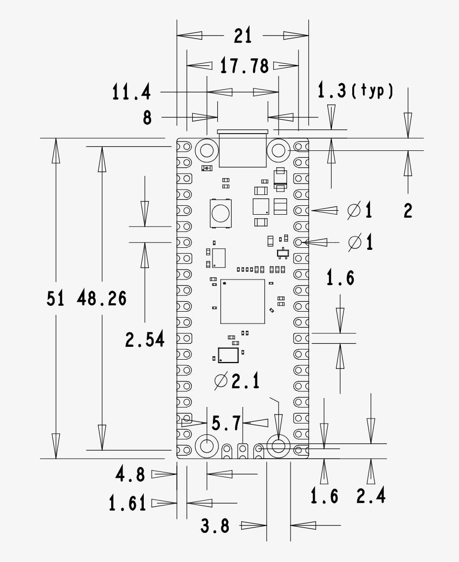 Datasheet dimensions
