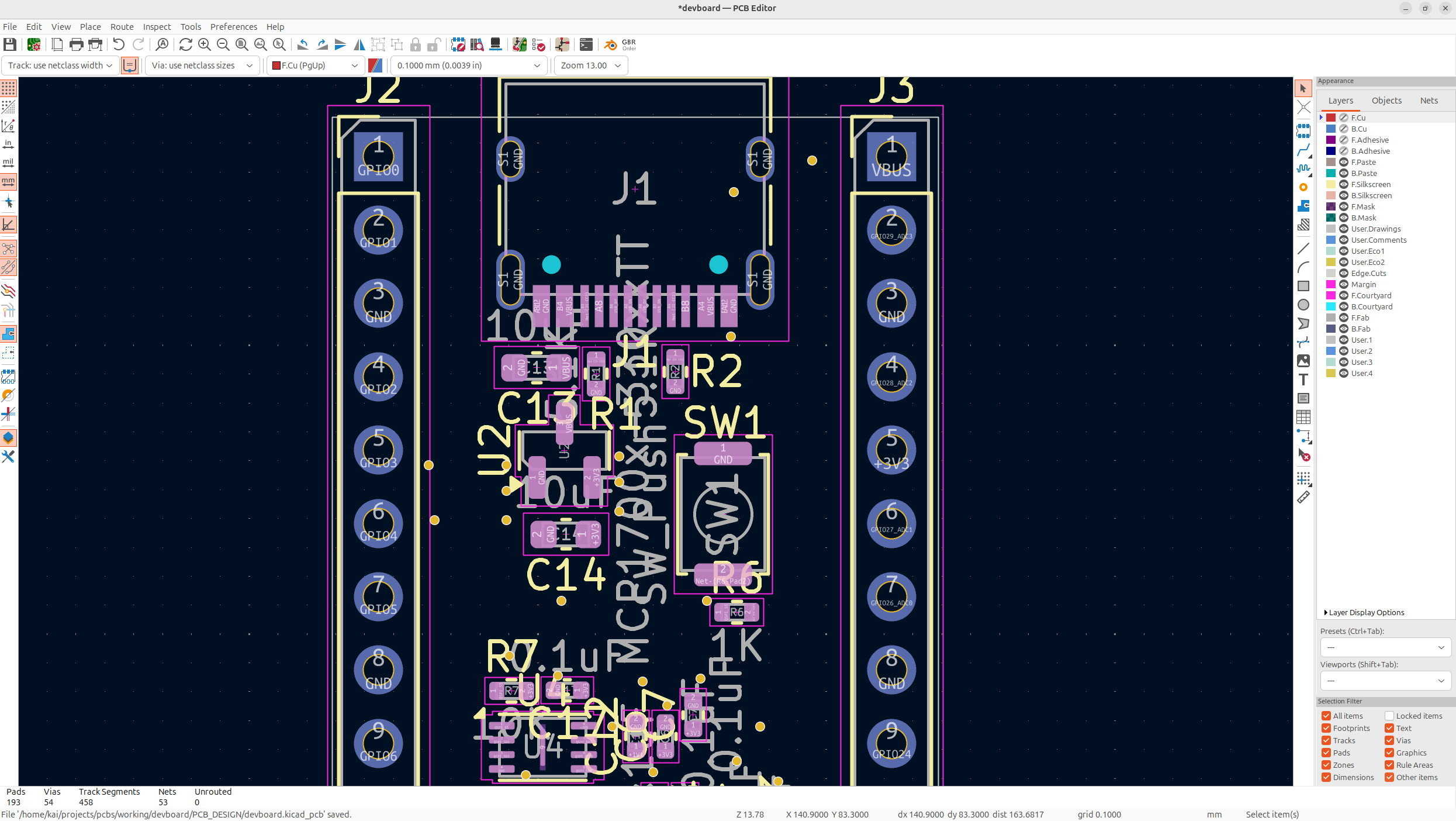 Layers thinned out
