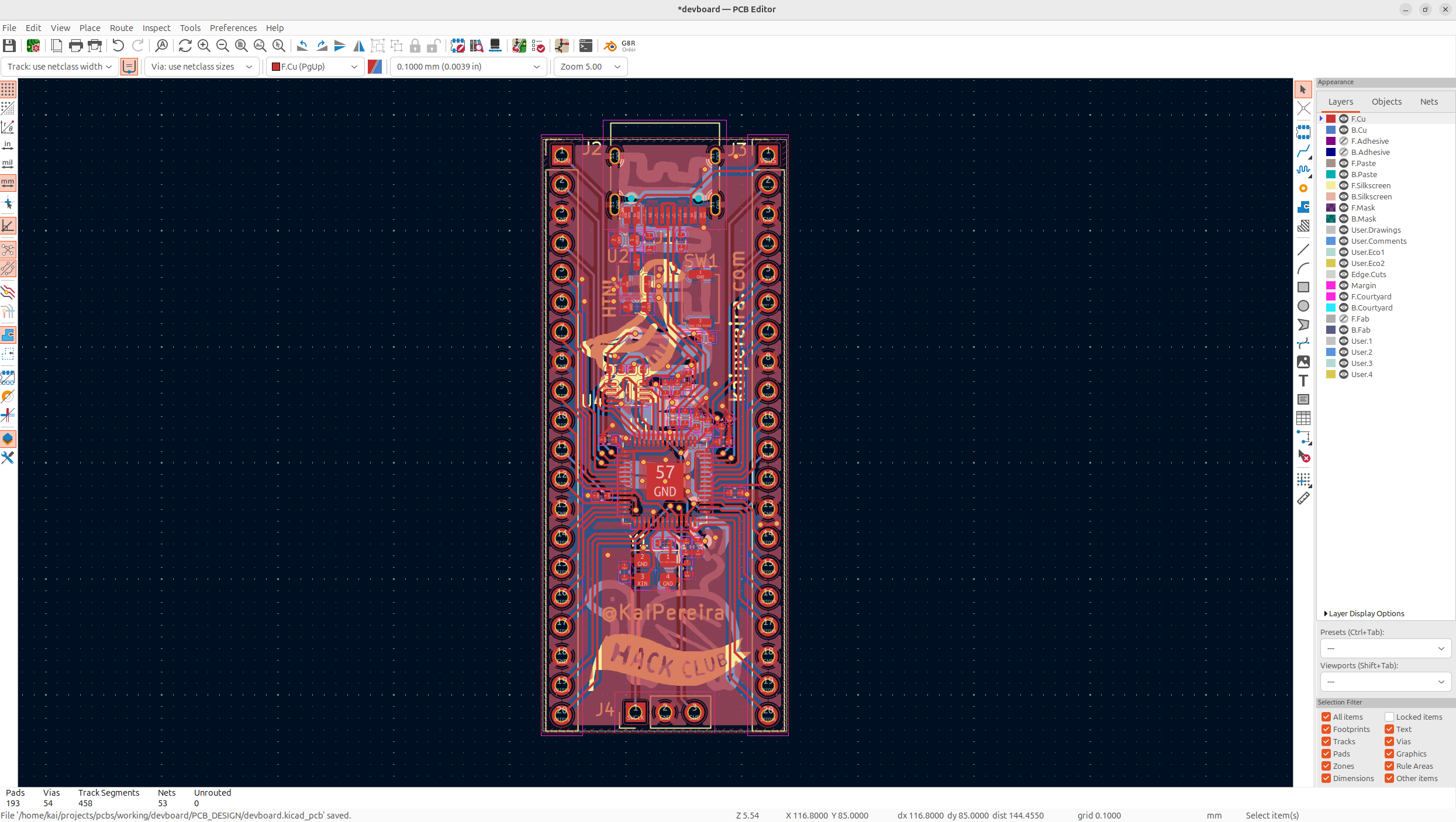 PCB editor