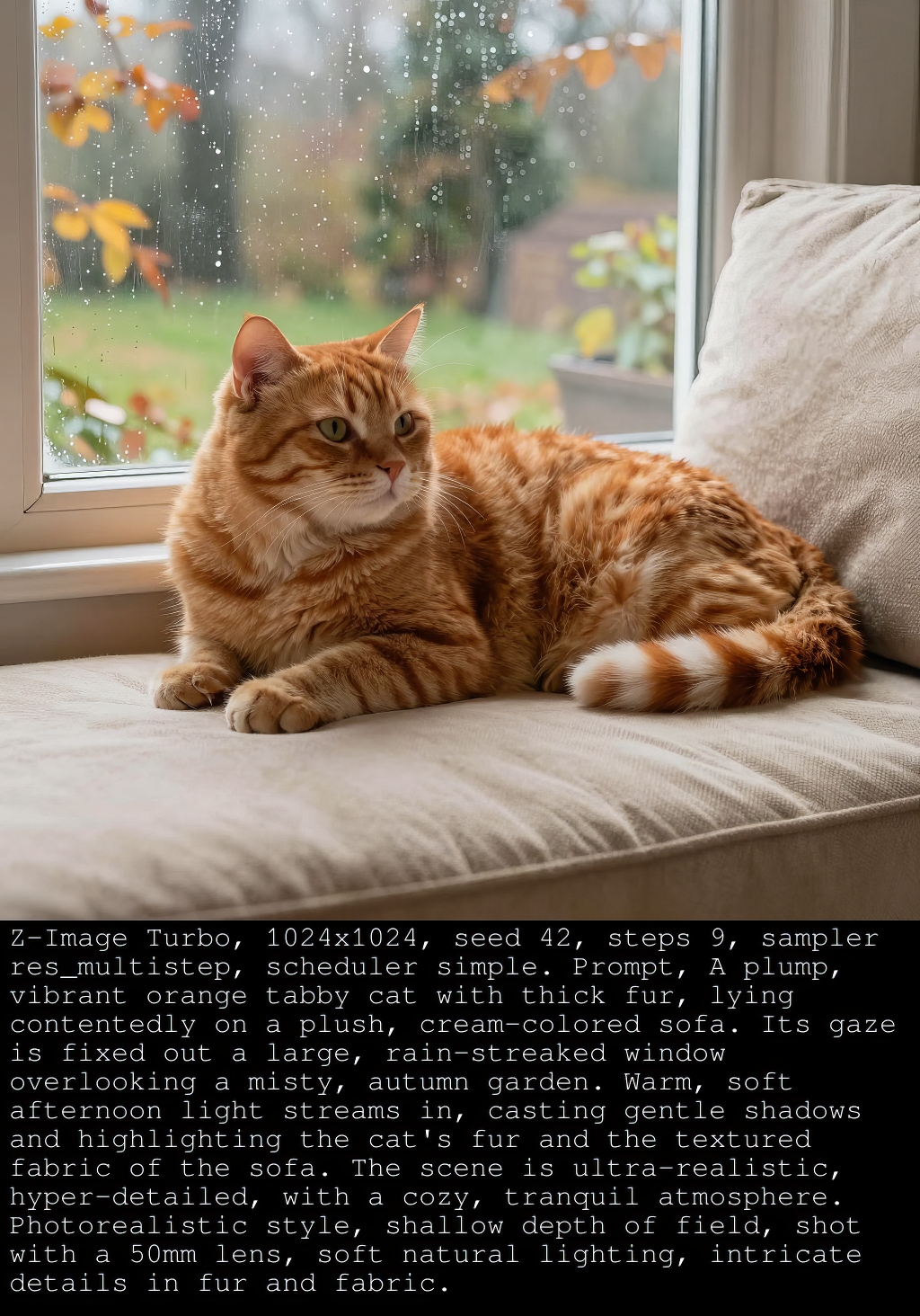 cat after