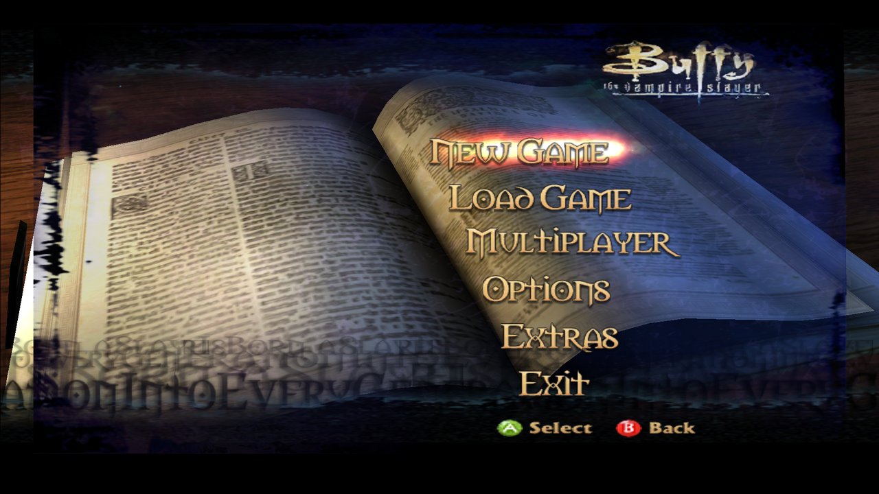 Main menu
