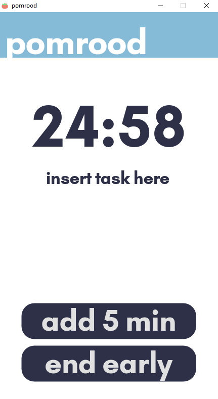 work timer screen
