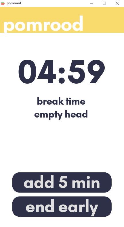 break timer screen