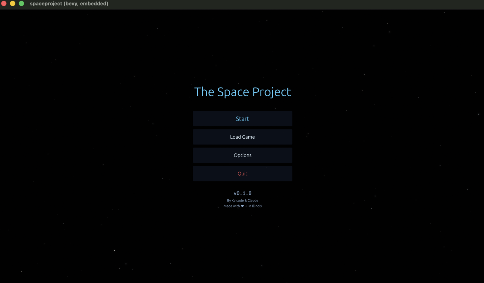 Title screen