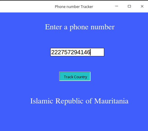 Phone number Tracke