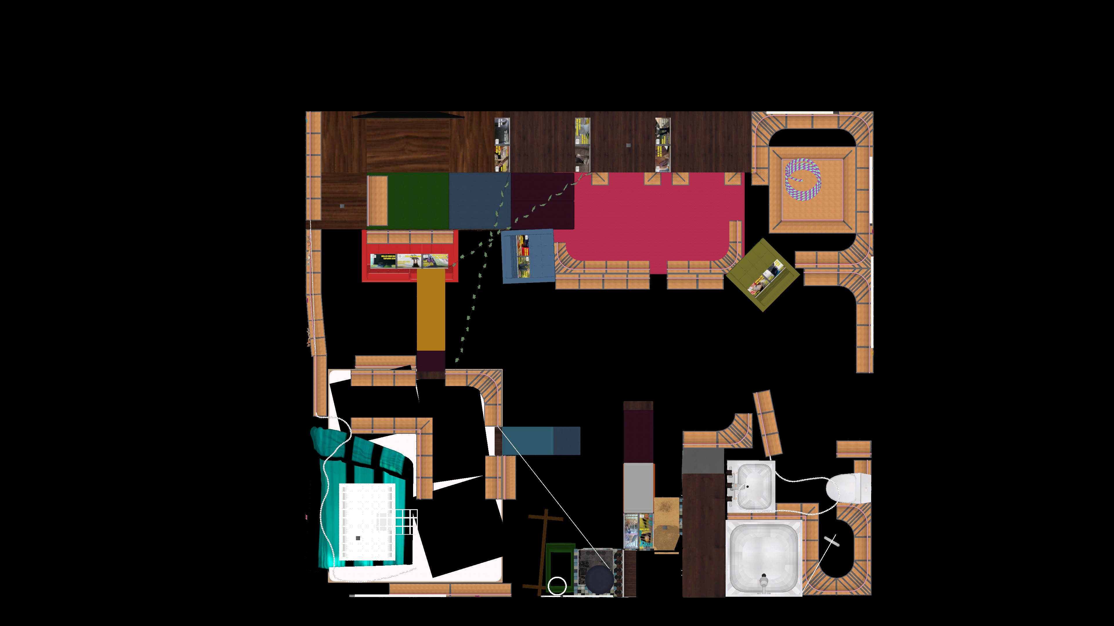 SkateBird | Bedroom 2 from above