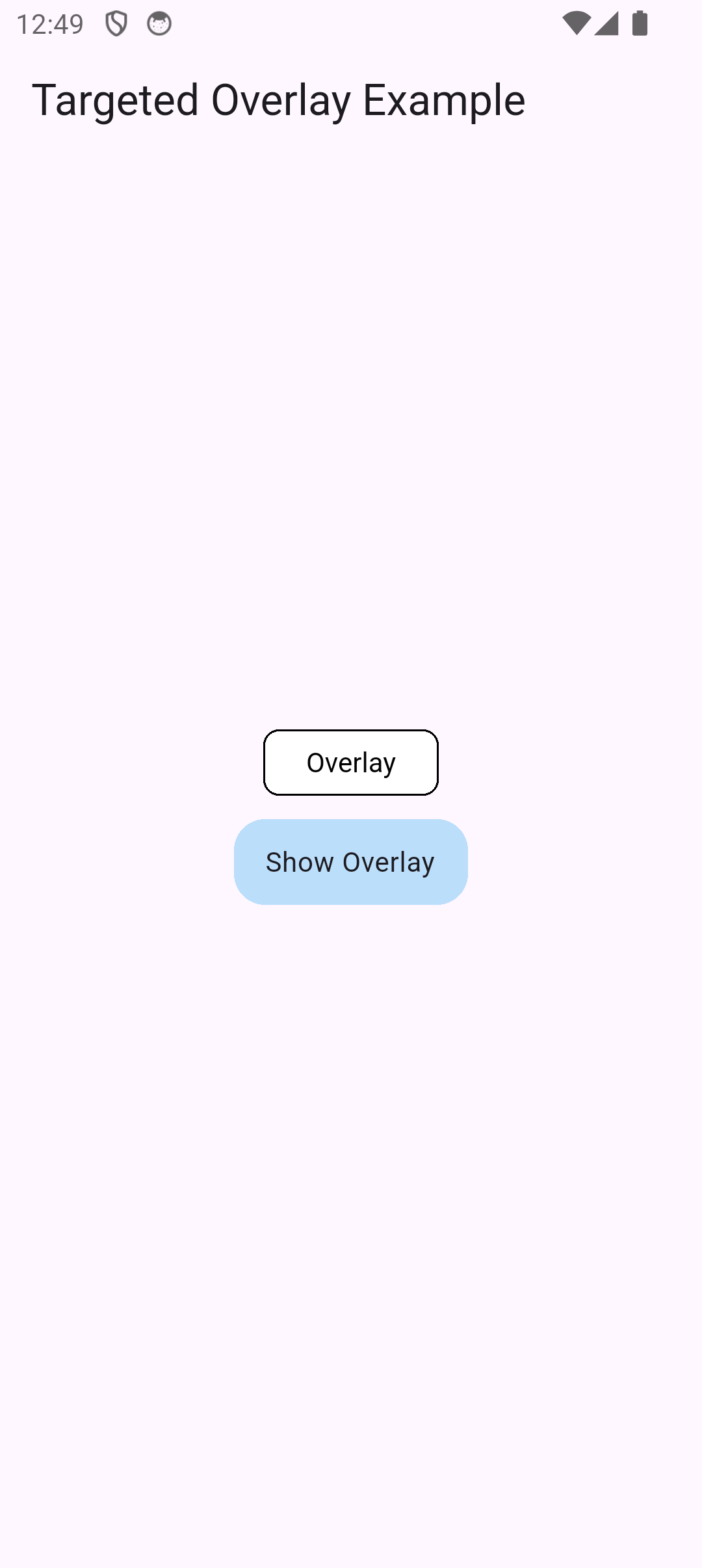 TargetedOverlay Demo Shown