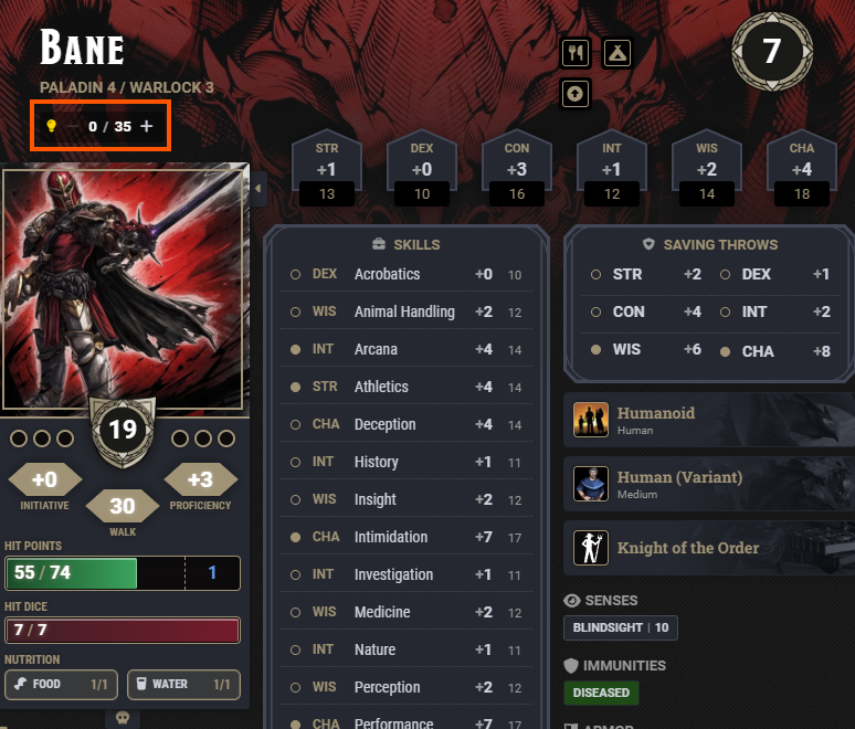Inspiration counter in shared mode