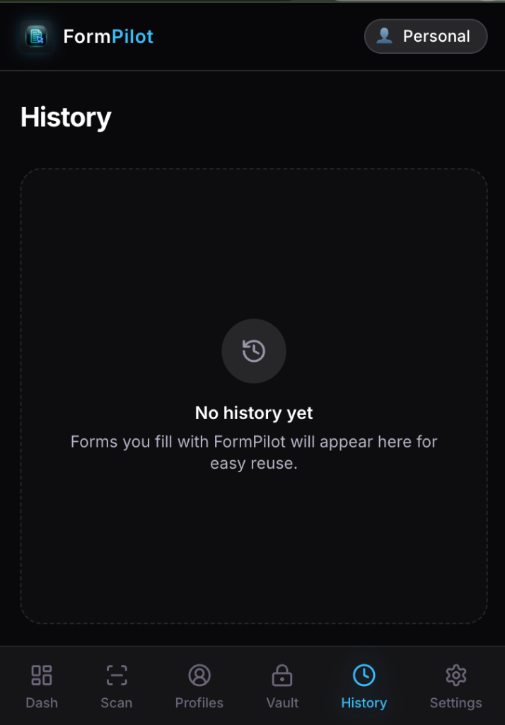 History