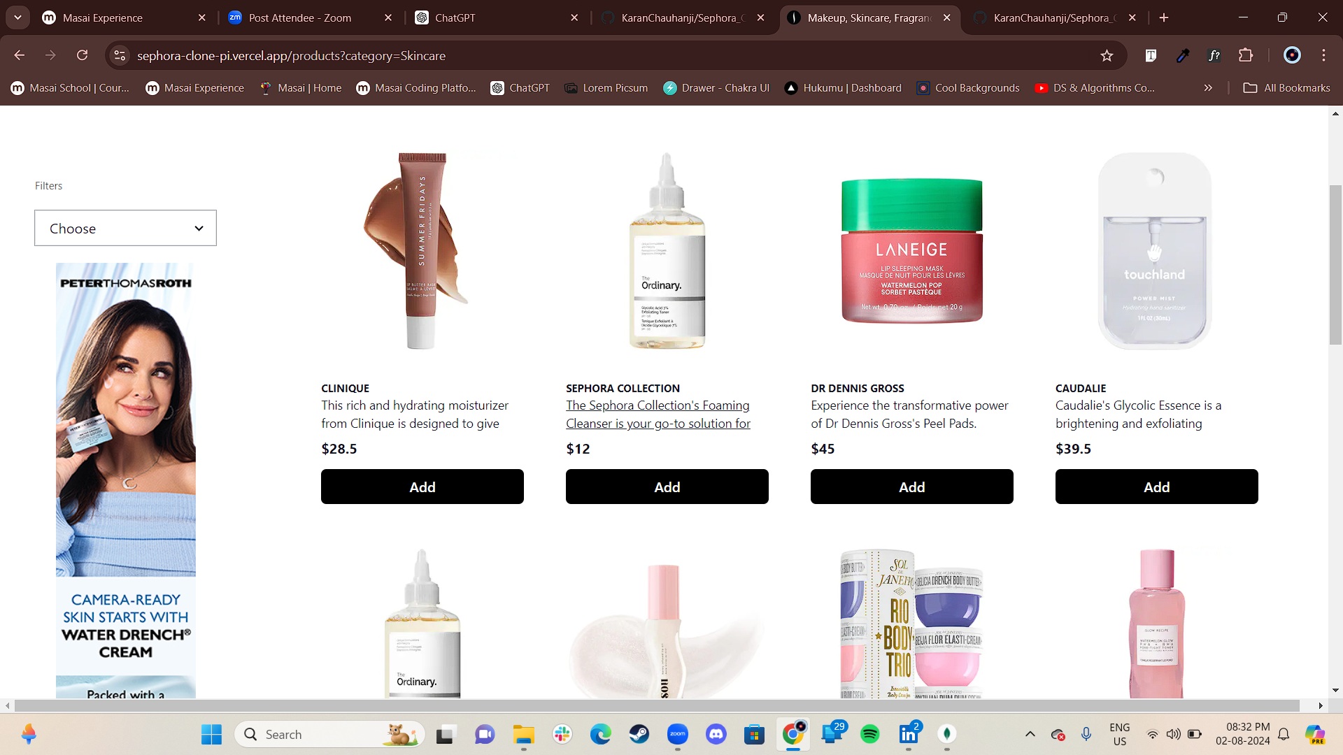 Multiproduct Page