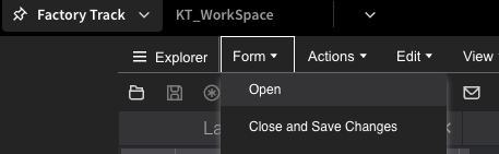 Form Open