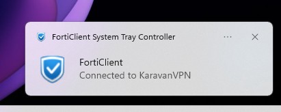 VPN Client Connected