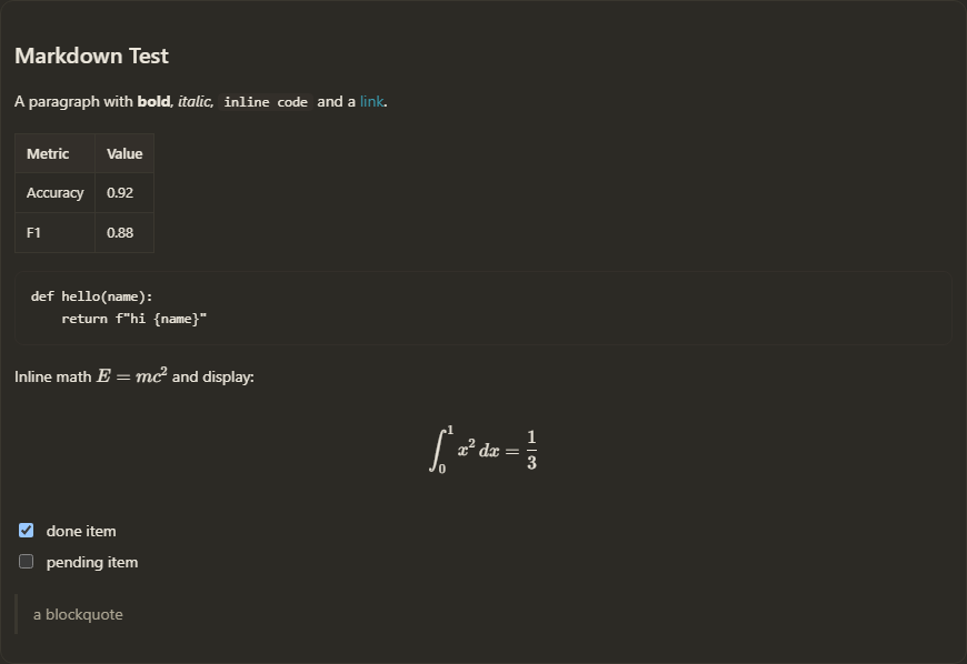 输入框 Markdown 预览