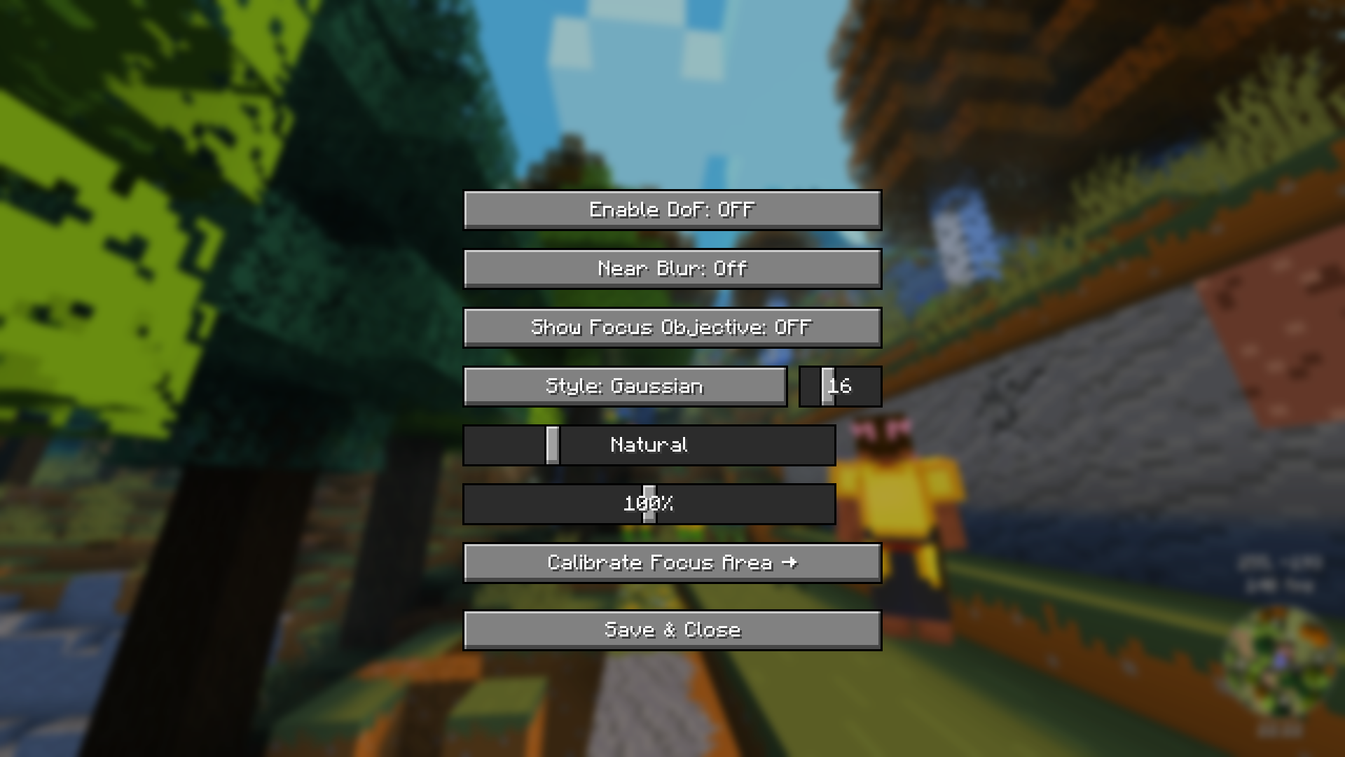 Configuration Screen