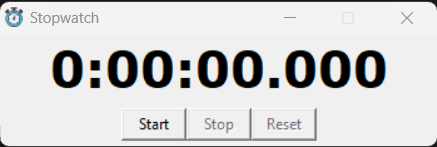 Stopwatch screenshot