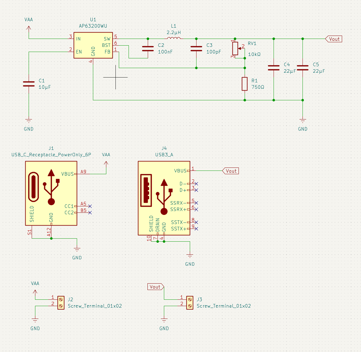 AP63200WU Buck convertor, from the project README