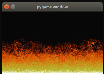 Doom PSX fire effect in pygame