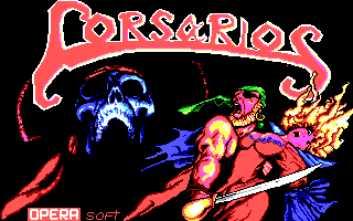 Corsarios main screen (EGA)