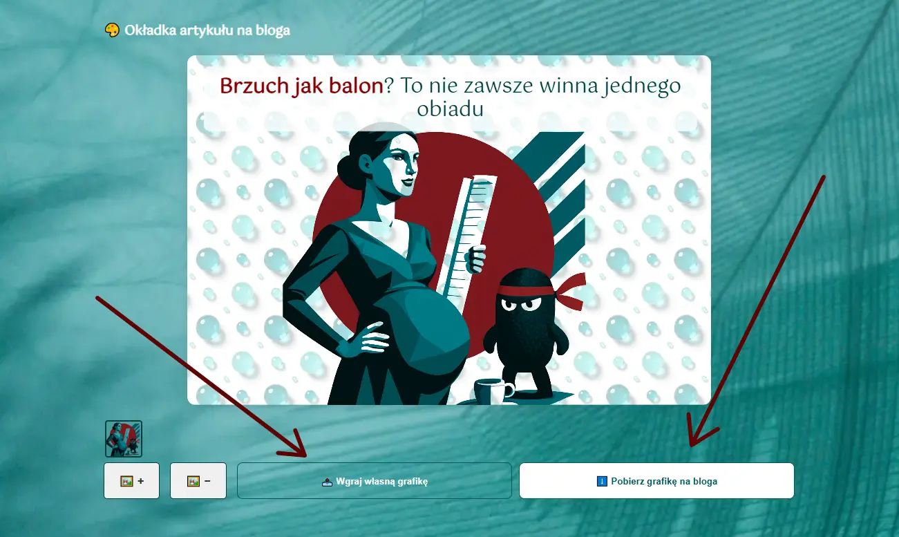 Krok 10 – Grafika na bloga i jej przyciski