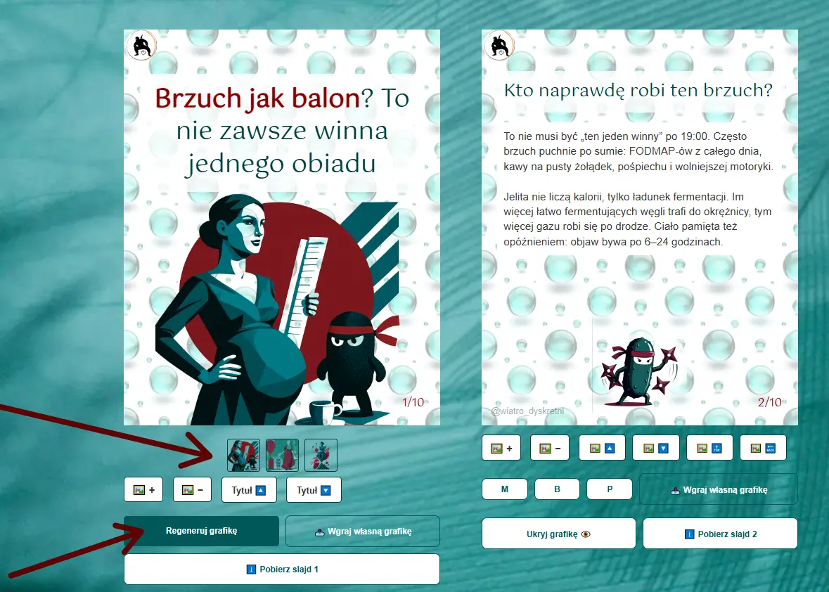 Krok 5 – Przycisk Regeneruj grafikę