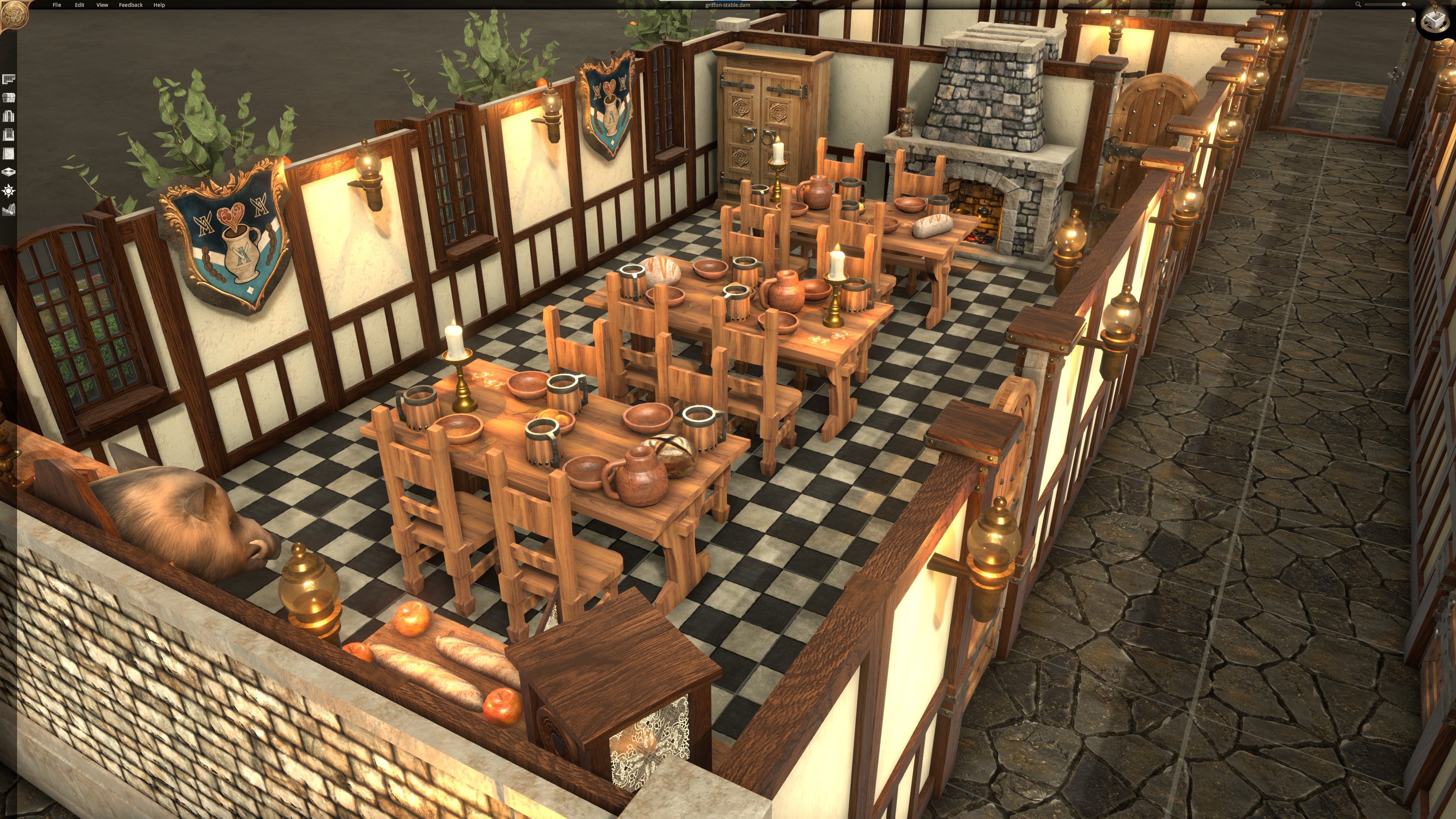 Griffon stables dining room