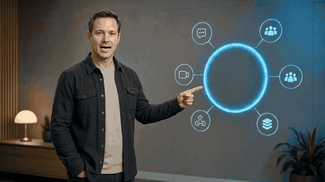 15-second explainer showing how AI agents use the Webex MCP Server for customer notifications, incident response, team and space management, access governance, event automation, and approval workflows.