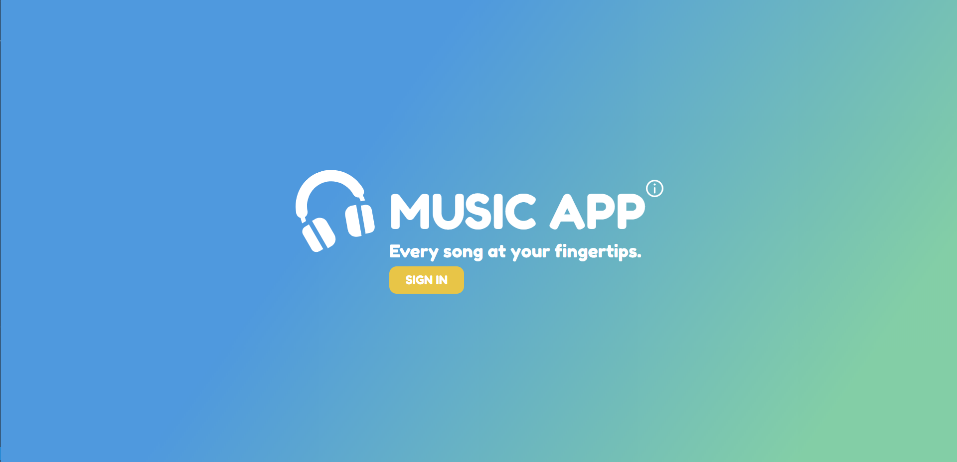 music app login