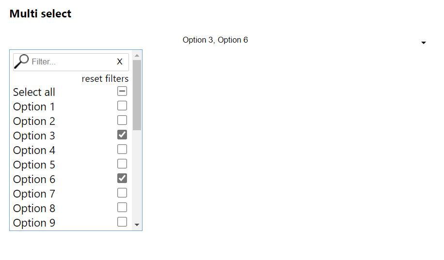 Multi select