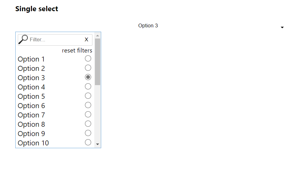 Single select