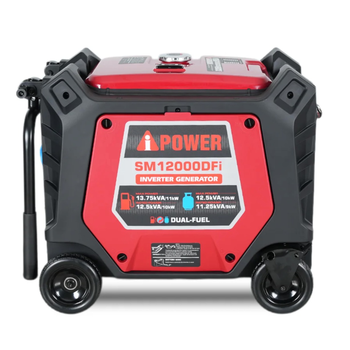 Генератор iPower 10/11 кВт инверторный на бензине и газе LPG, чистая синусоида, бак 30 л, параллельная работа, корпус на колесах