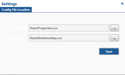 Graph Explorer settings component