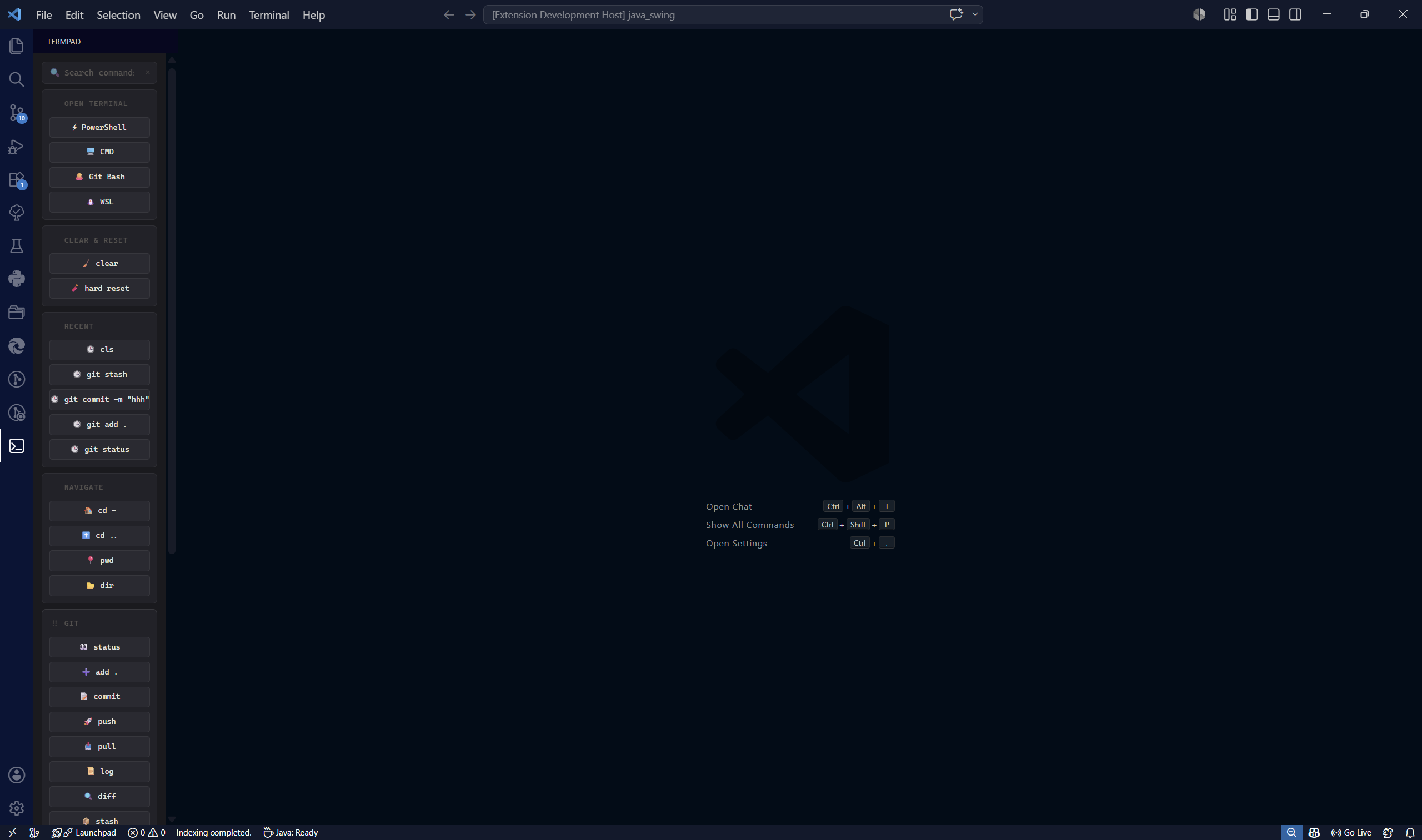 TermPad - Sidebar UI