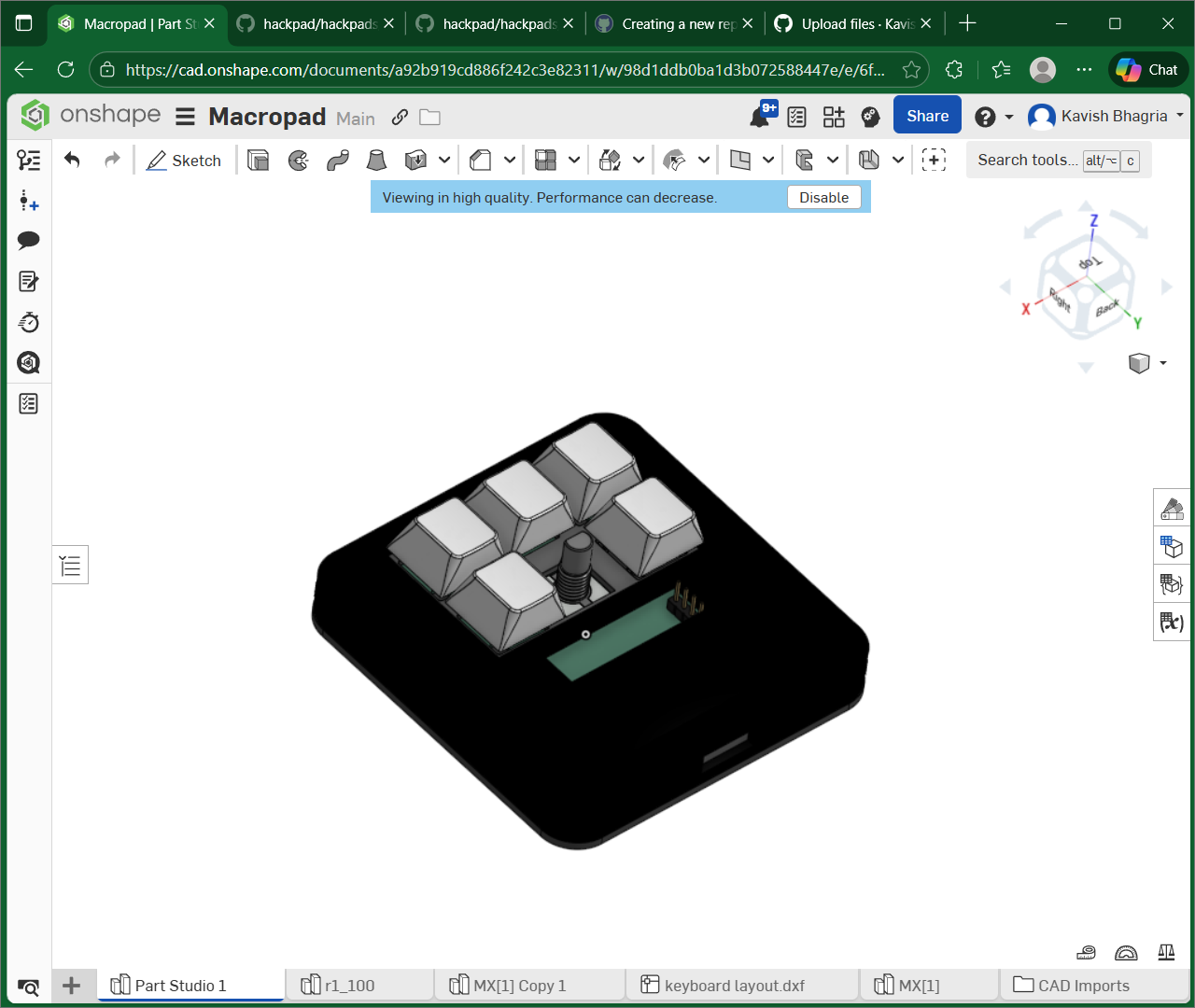 Hackclub macropad, from the project README
