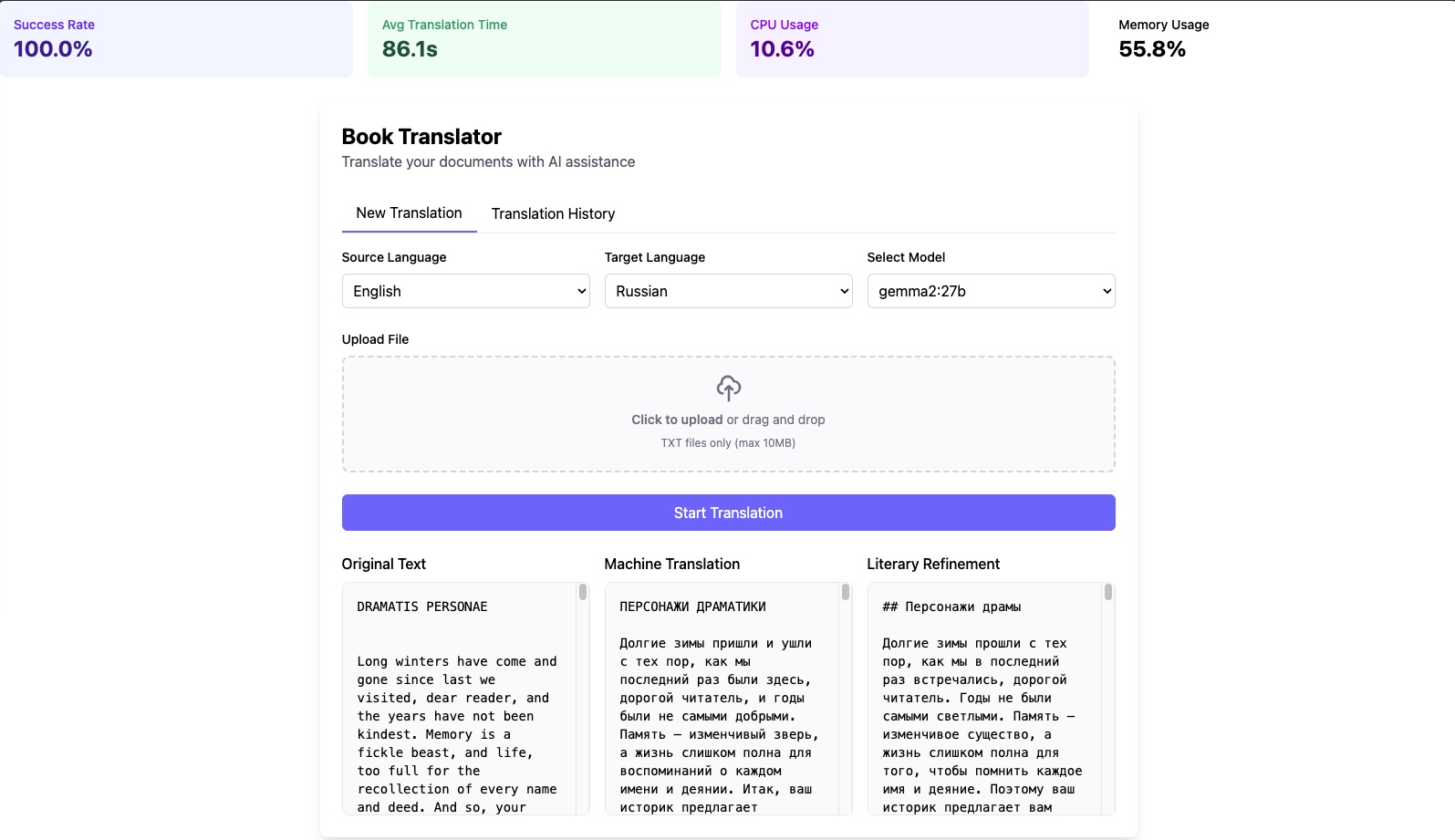 Book Translator Demo