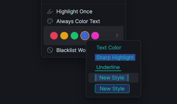 Quick Colors with Quick Styles