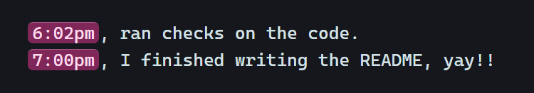 Regex examples showing dates and times