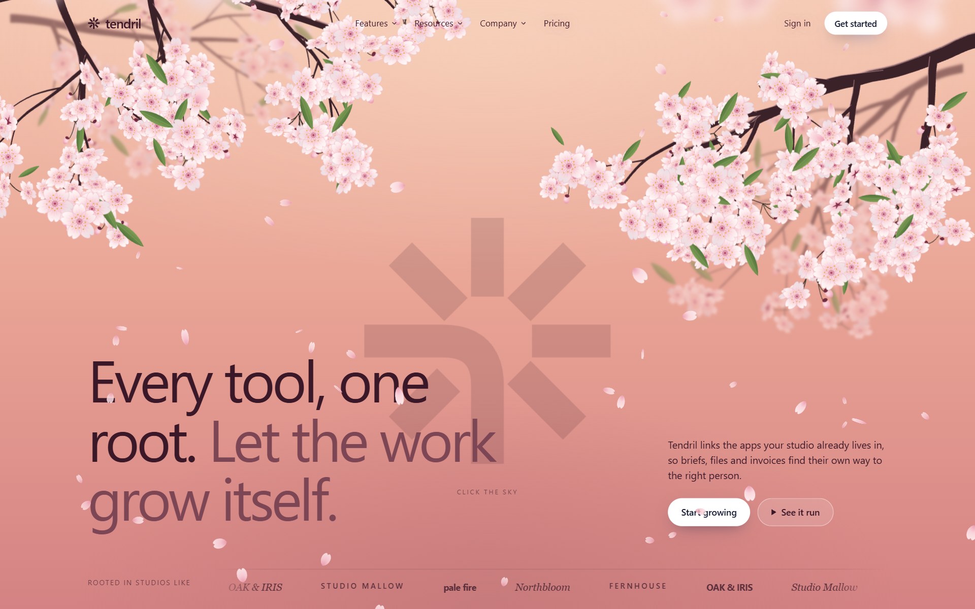 Cherry Blossom SaaS Landing Page - React & Next.js website template by Kedhareswer Naidu