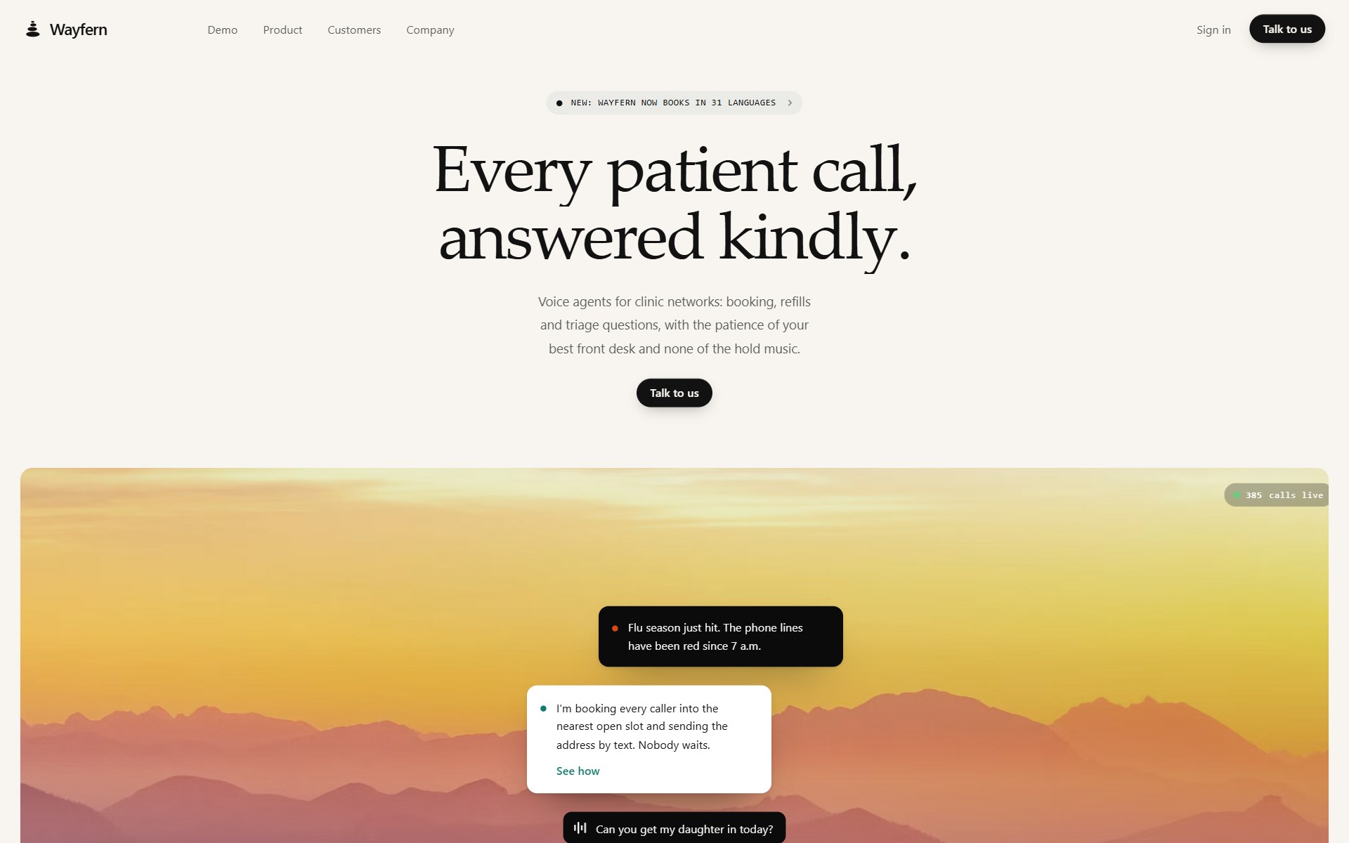 AI Voice Agent Landing Page preview
